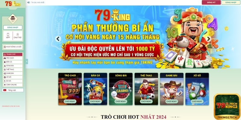 Nhận thưởng bí ẩn siêu hấp dẫn trên nhà cái 79king